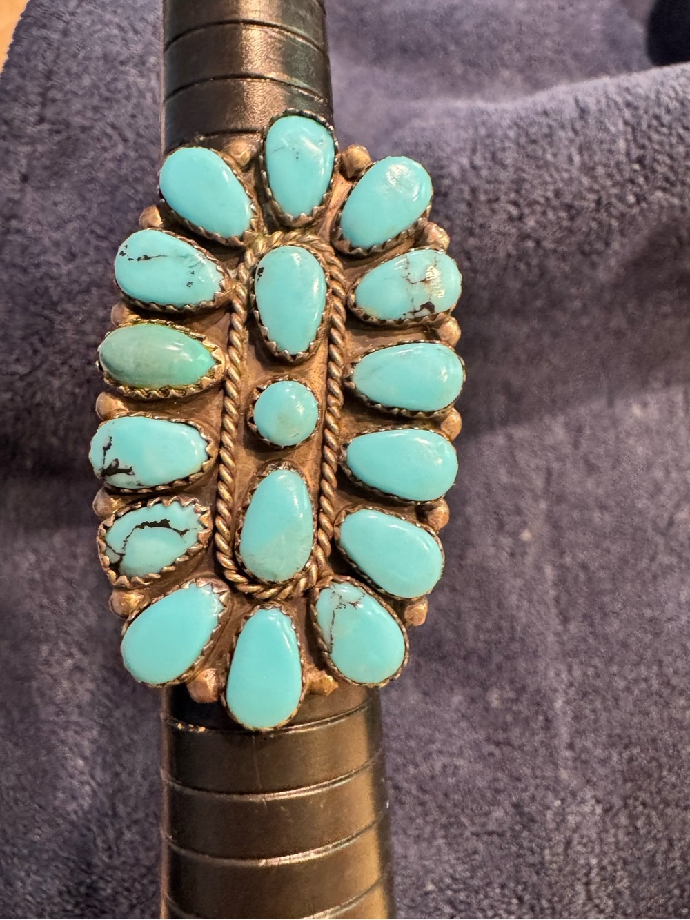 Vintage Turquoise and Sterling  Silver Ring